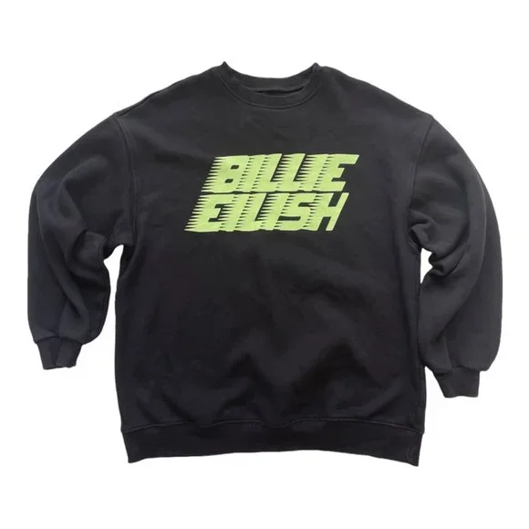 Billie Eilish Black Cotton Sweatshirt Unisex Size XS - Picture 4 of 11